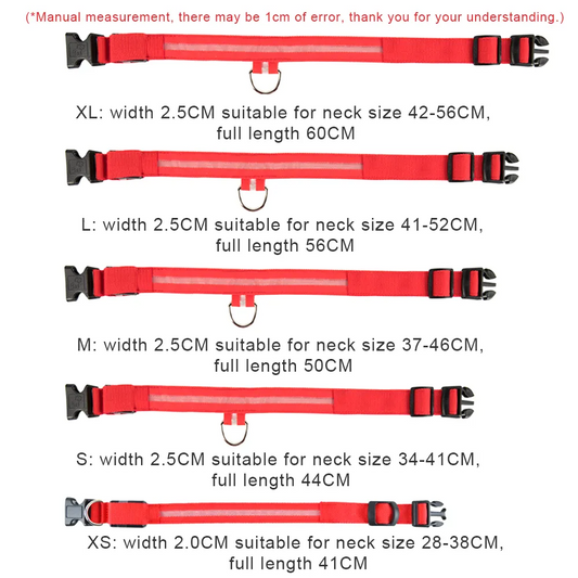 Waterproof LED Safety Dog Collar