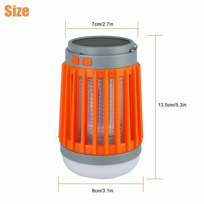 Solar USB Mosquito Killer Light Electronic Fly Bug Insect Zapper Trap Pest Lamp